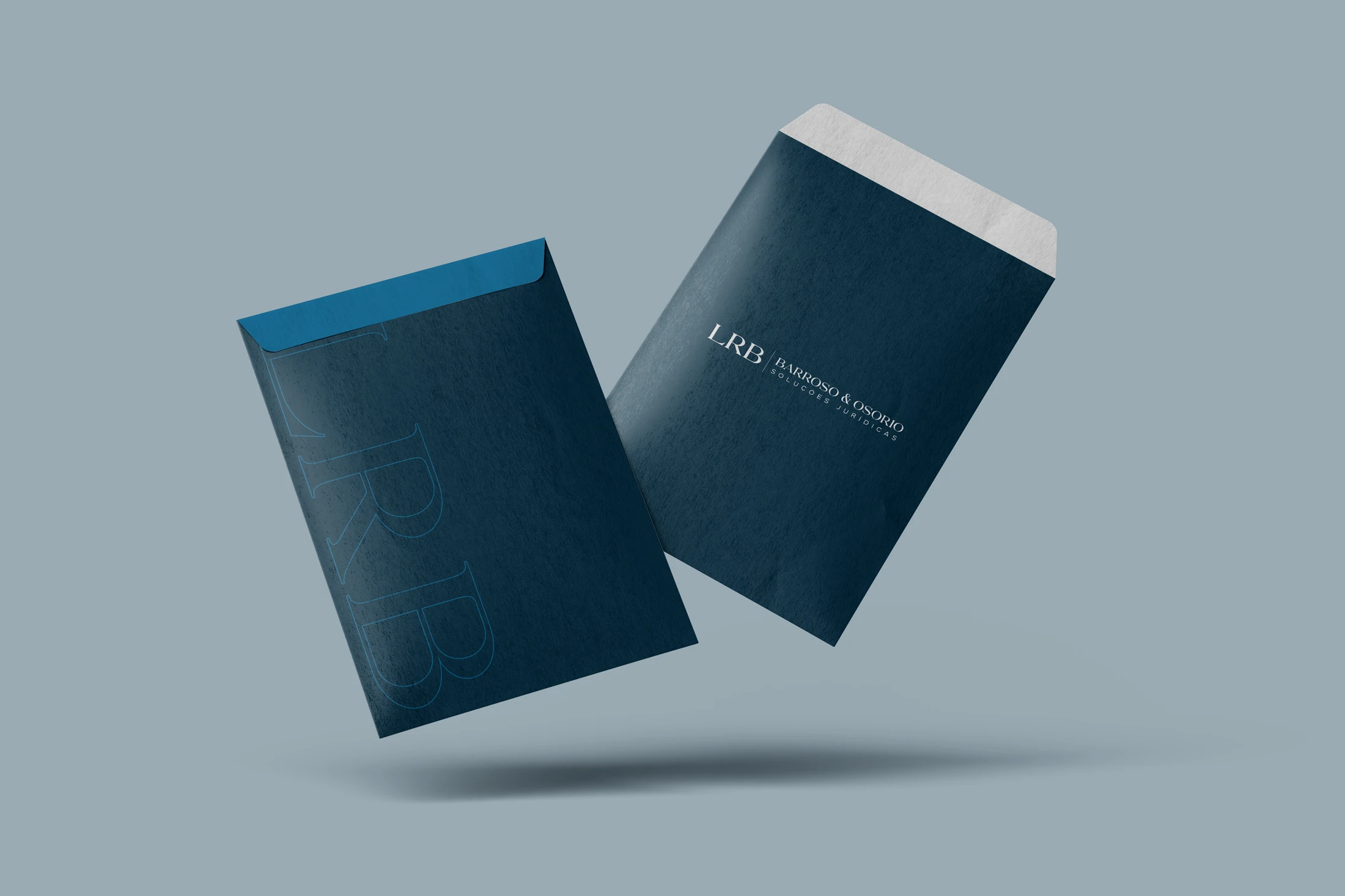 LRB stationery: envelopes, invitation, business cards, pen and the full set