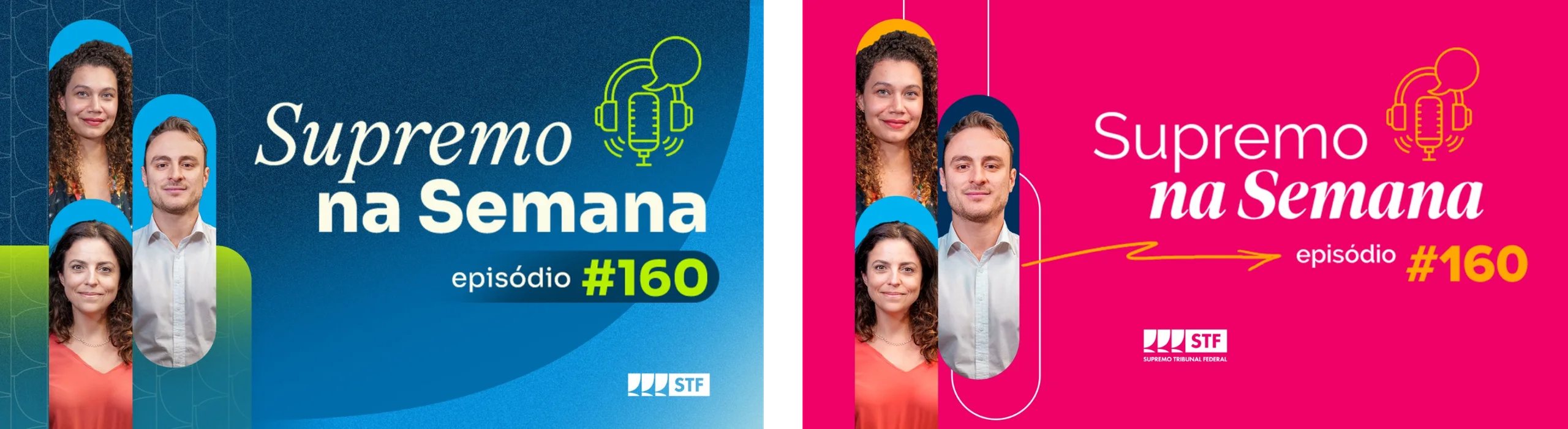 Identity transition: Supremo na Semana videocast, before and after