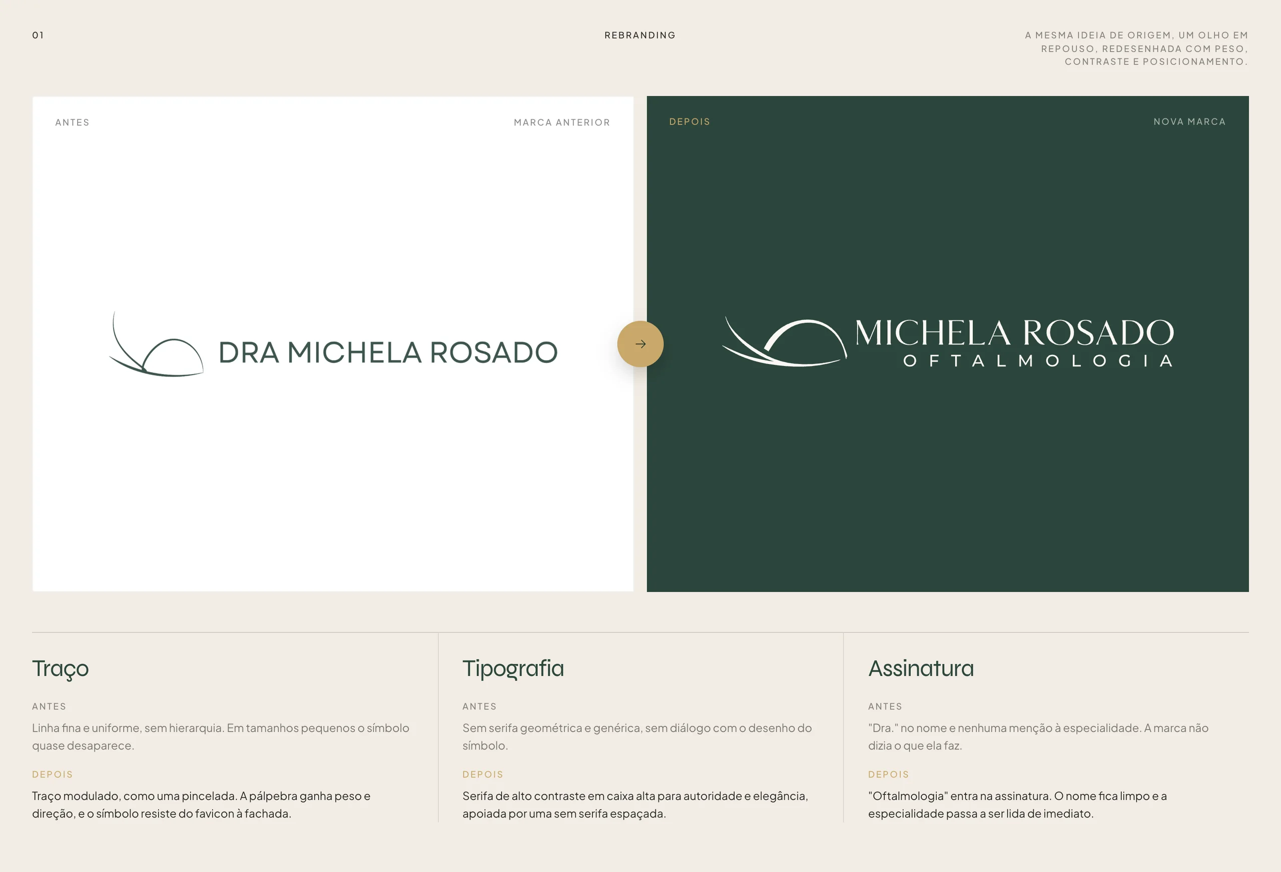 Rebranding: old and new logo side by side