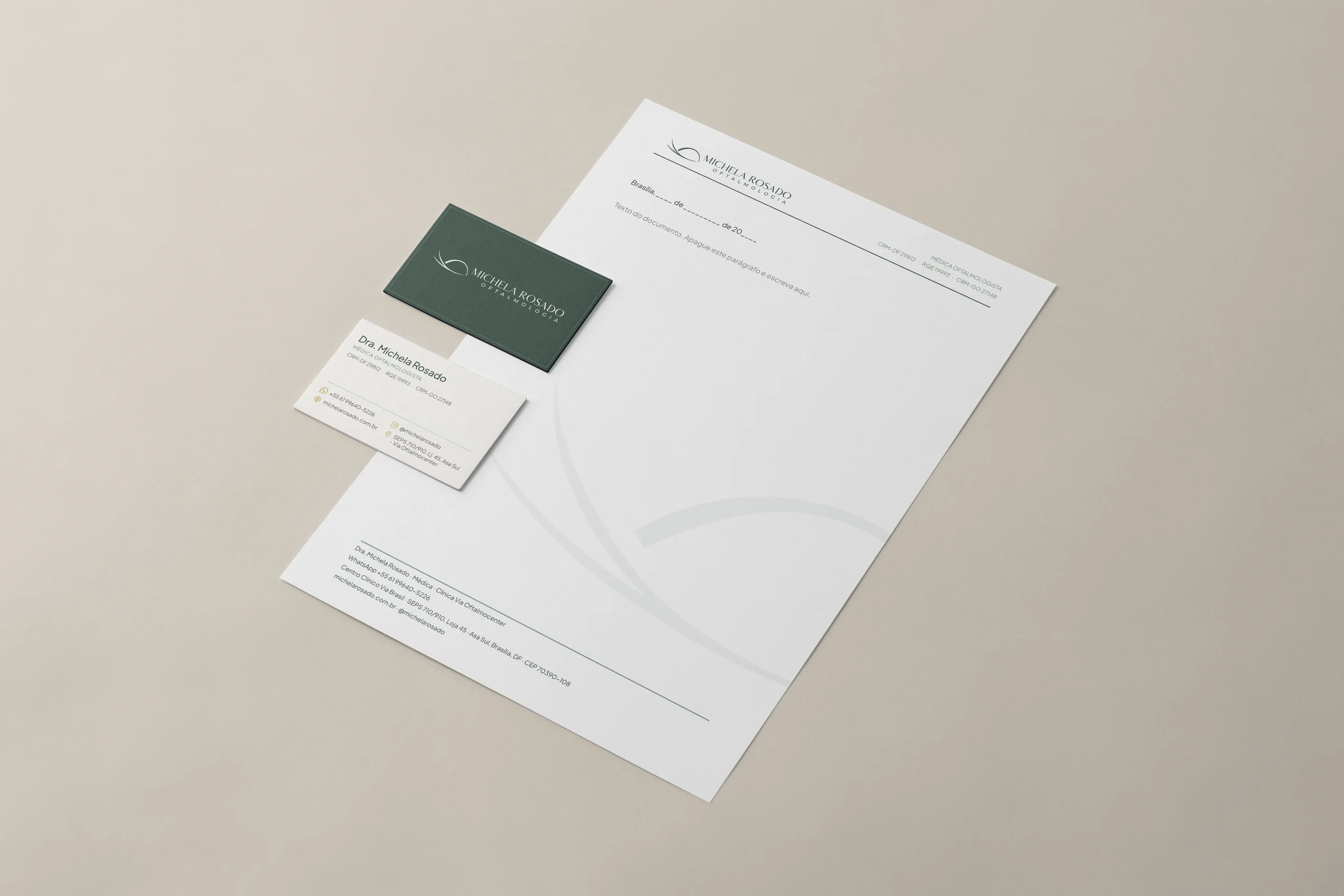 Stationery: letterhead and business cards